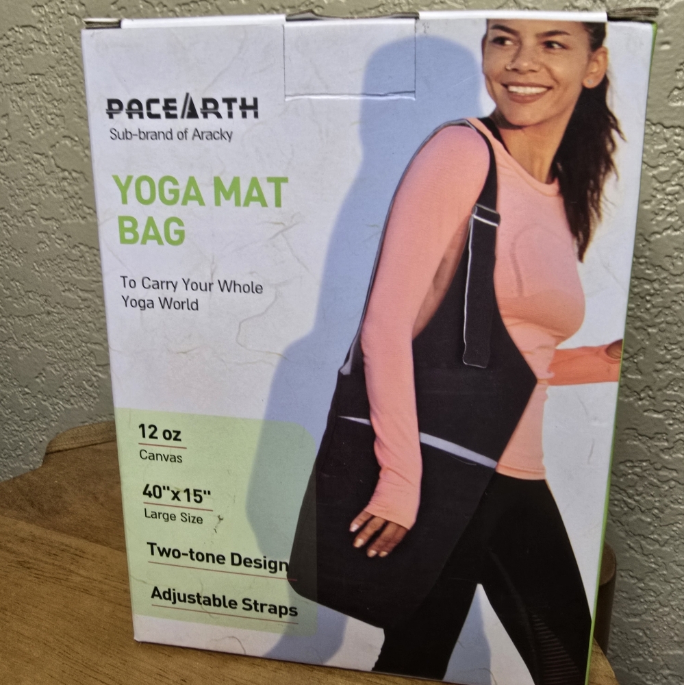 NIB! Pacearth Yoga Mat Bag with Adjustable Straps